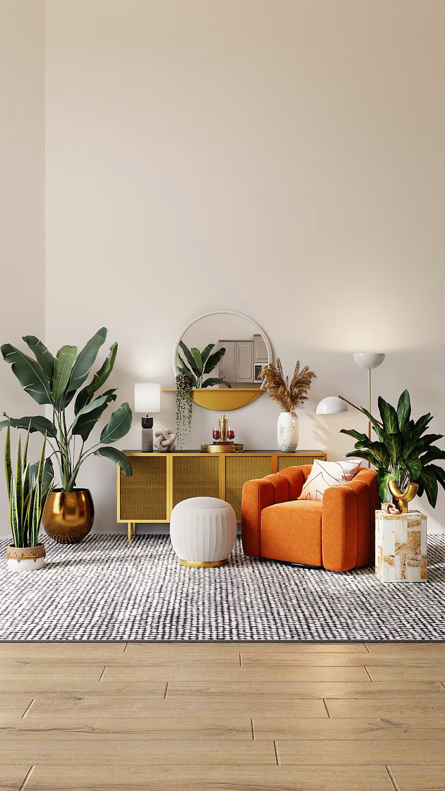Designed living room